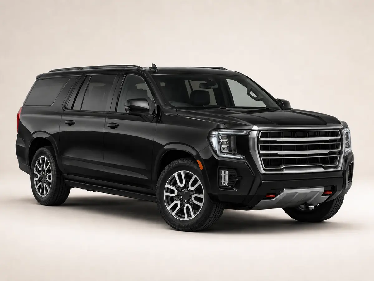 Black premium SUV available for family transfers